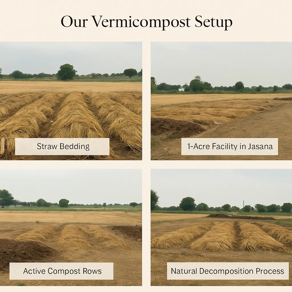 EcoRich Vermicompost Setup Grid